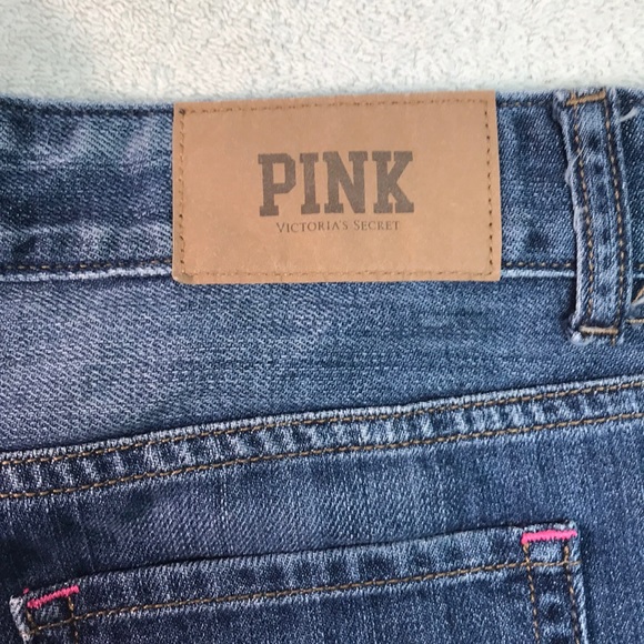 VS PINK denim short shorts size 4 nice - Picture 4 of 8